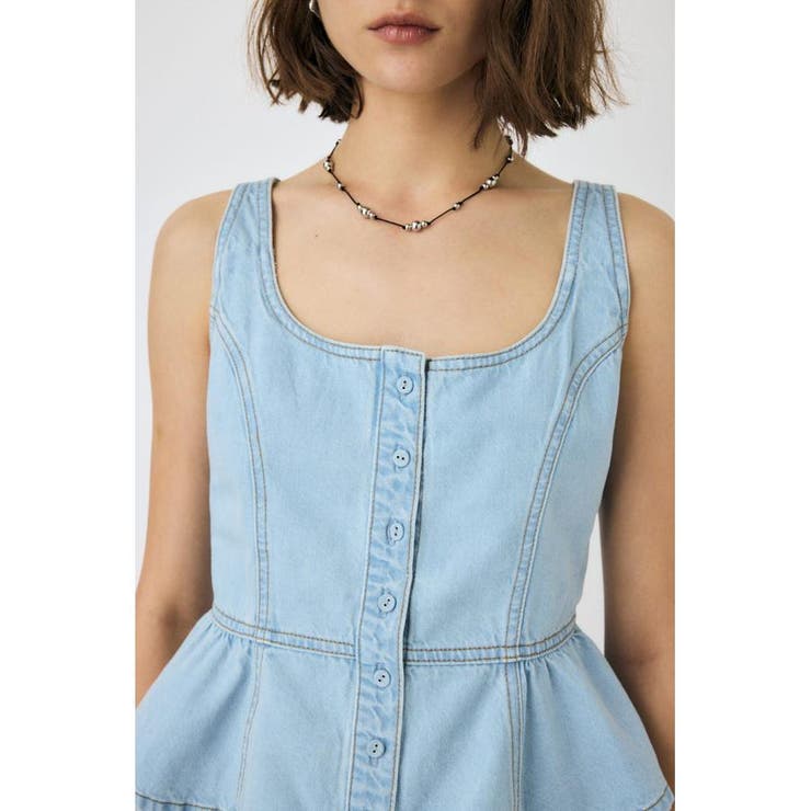 SQUARE NECK デニム ビスチェ | MOUSSY OUTLET | 詳細画像18 