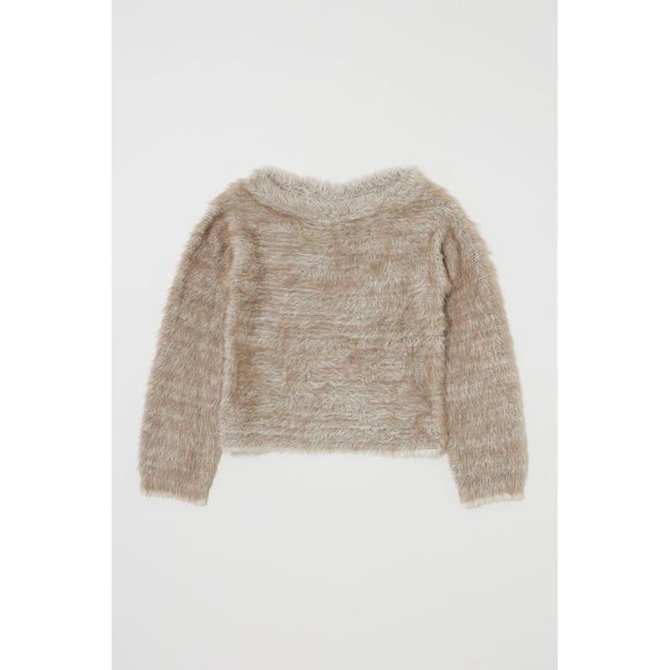 BEG | FAUX FUR KNIT CROP トップス | MOUSSY OUTLET