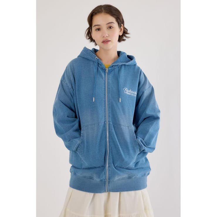 インディゴ裏毛ビッグジップパーカー | RODEO CROWNS WIDE BOWL | 詳細画像10 