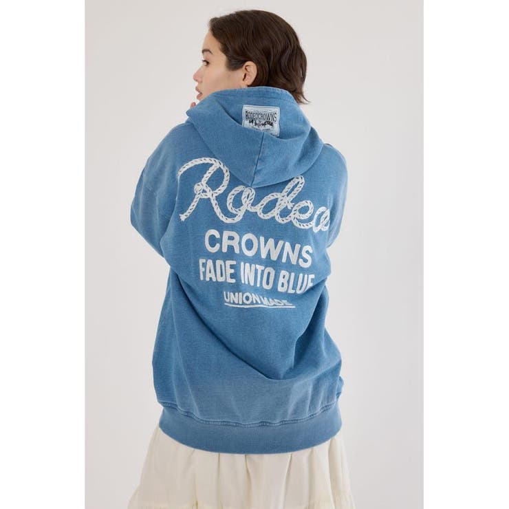 インディゴ裏毛ビッグジップパーカー | RODEO CROWNS WIDE BOWL | 詳細画像13 