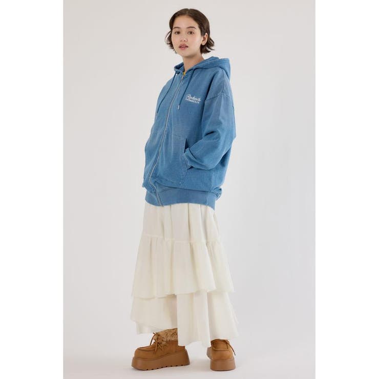 インディゴ裏毛ビッグジップパーカー | RODEO CROWNS WIDE BOWL | 詳細画像14 