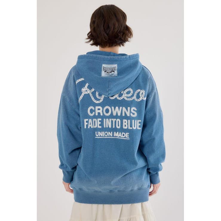 インディゴ裏毛ビッグジップパーカー | RODEO CROWNS WIDE BOWL | 詳細画像18 