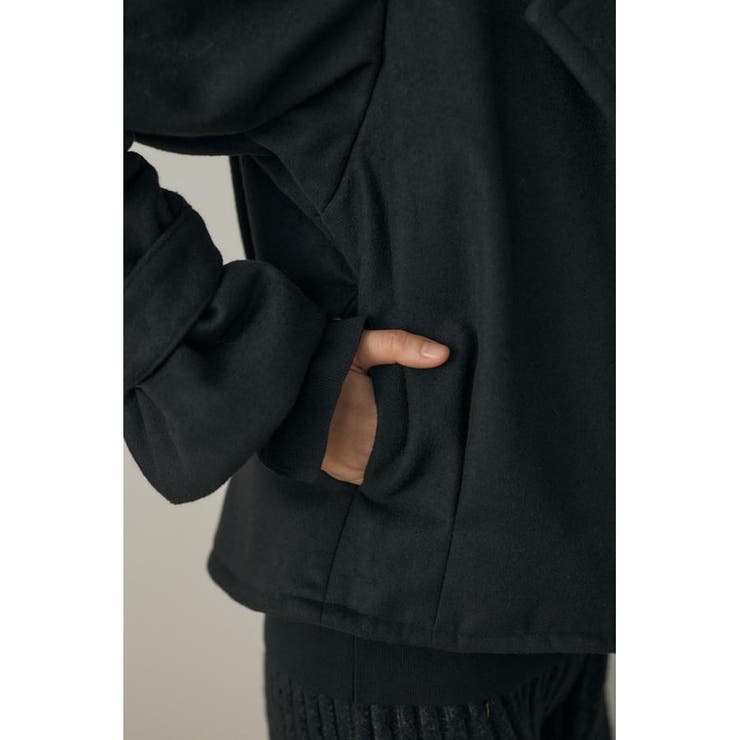 ショートジャケット リサイクルポリエステル×ウール混 | MOUSSY OUTLET | 詳細画像7 