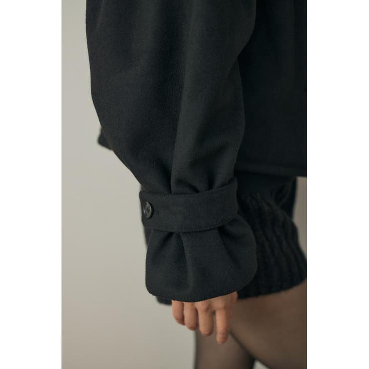 ショートジャケット リサイクルポリエステル×ウール混 | MOUSSY OUTLET | 詳細画像8 