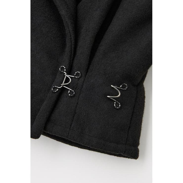 ショートジャケット リサイクルポリエステル×ウール混 | MOUSSY OUTLET | 詳細画像14 