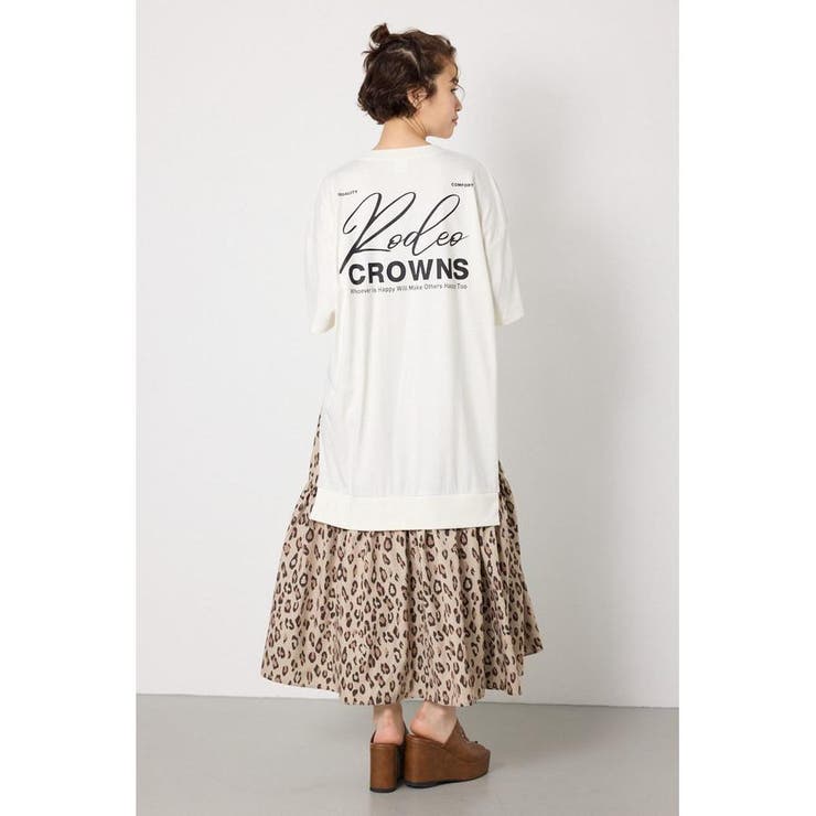 O/WHT1 | ドッキングパターンマキシワンピース | RODEO CROWNS WIDE BOWL