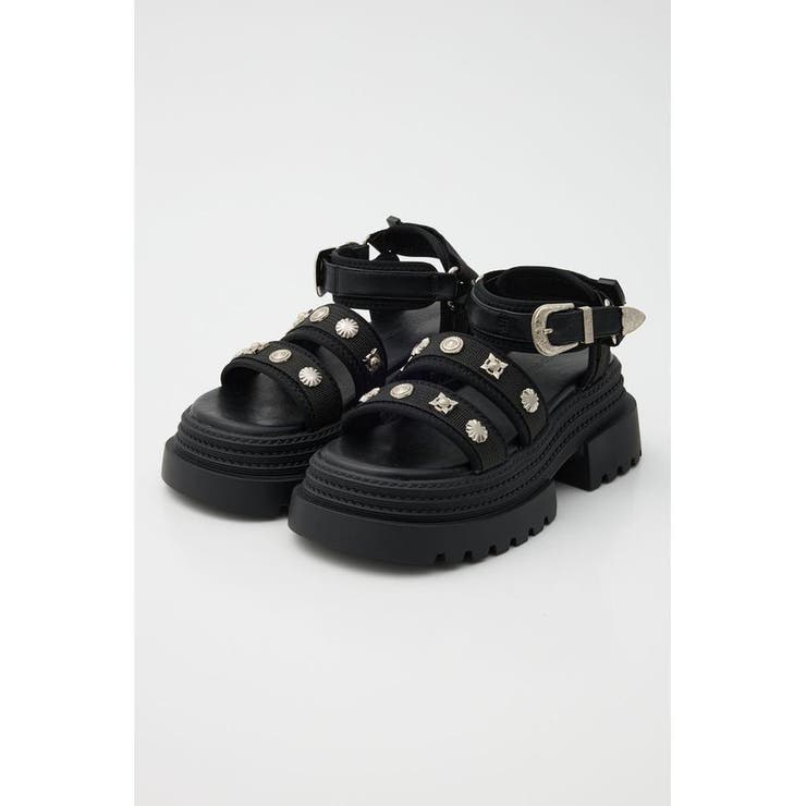 BLK | スタッズサンダル | RODEO CROWNS WIDE BOWL