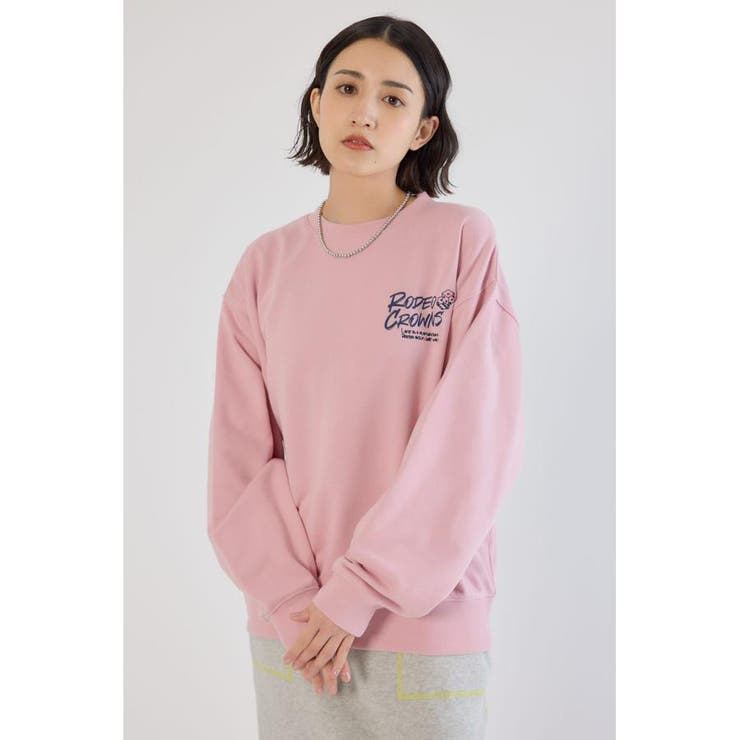 L/PNK1 | Dangling Charmsスウェット | RODEO CROWNS WIDE BOWL