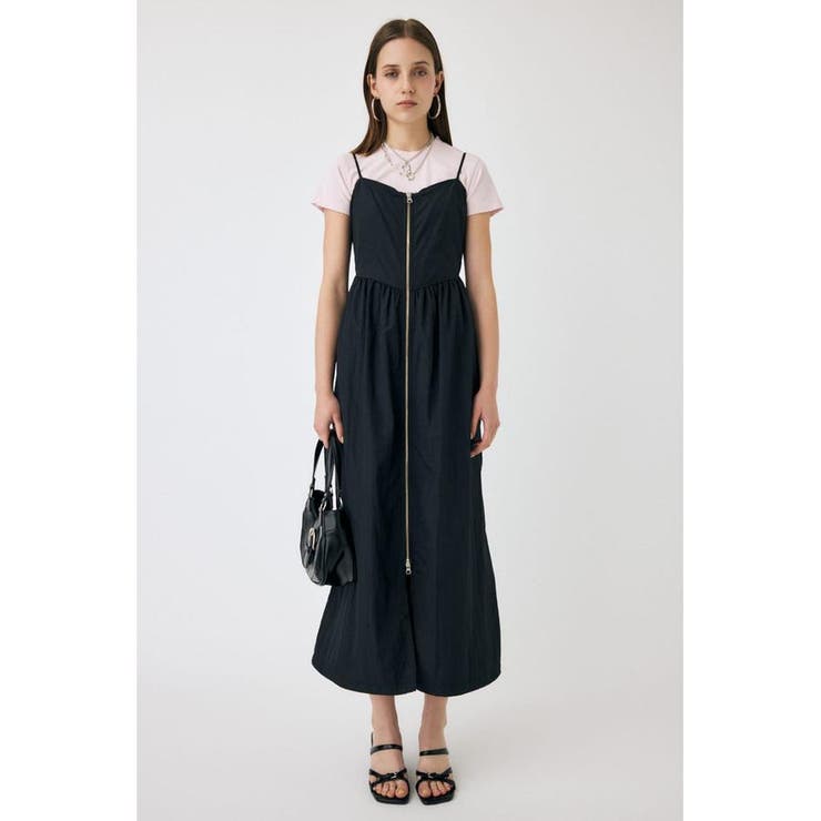 FRONT ZIP NYLON キャミドレス | MOUSSY OUTLET | 詳細画像7 