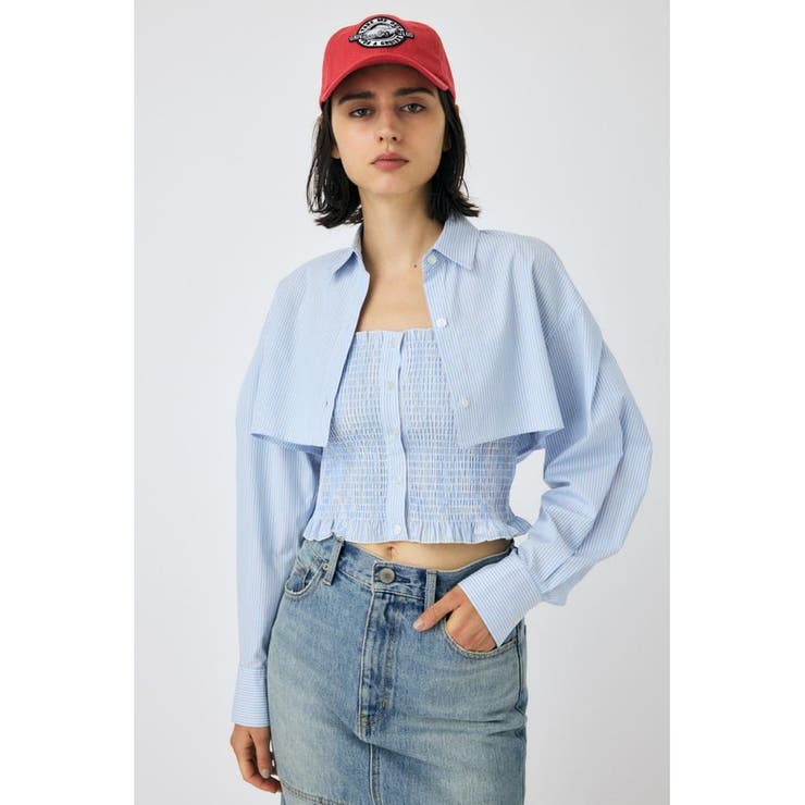 L/BLU1 | CAMI & CROPPED シャツ | MOUSSY OUTLET