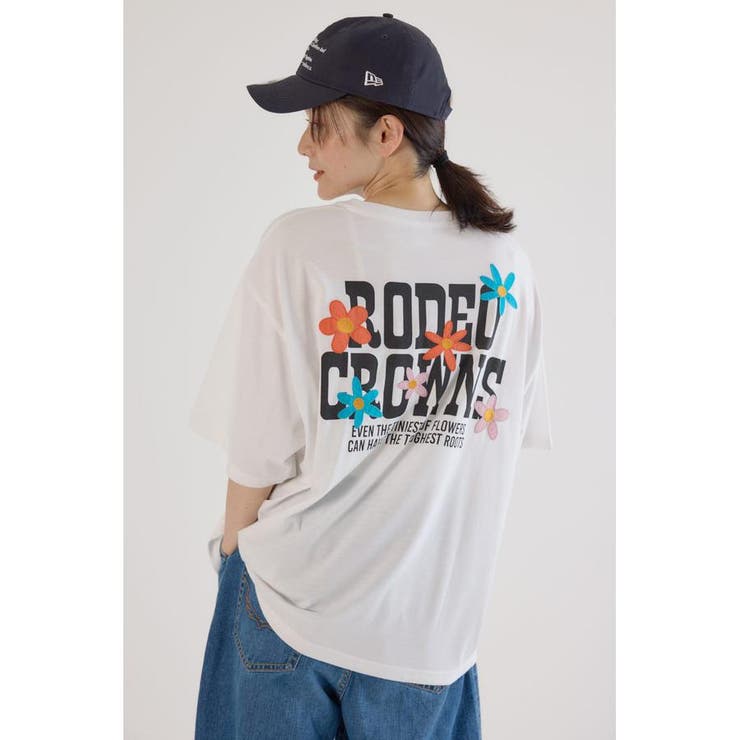 フラワークロスパッチTシャツ | RODEO CROWNS WIDE BOWL | 詳細画像1 