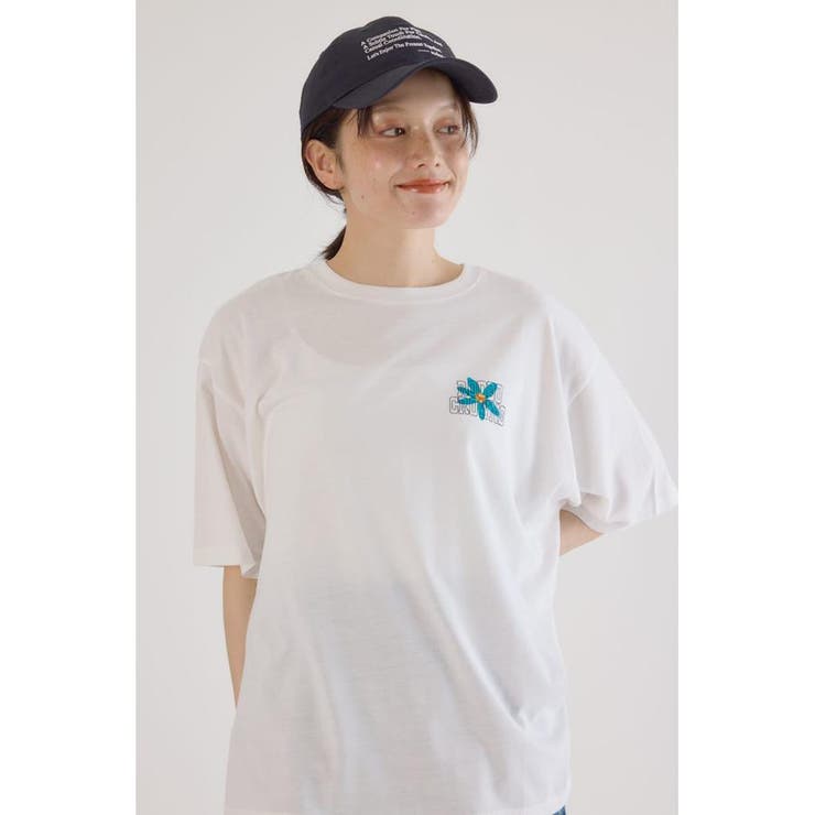 フラワークロスパッチTシャツ | RODEO CROWNS WIDE BOWL | 詳細画像4 