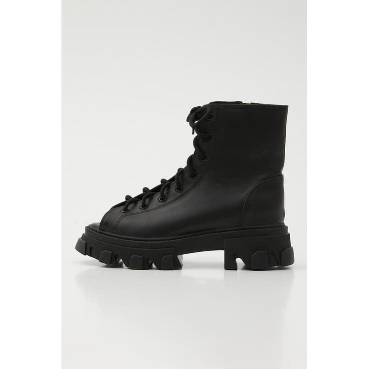 BLK | LACE UP BOOTS SANDALS 2 | RODEO CROWNS WIDE BOWL