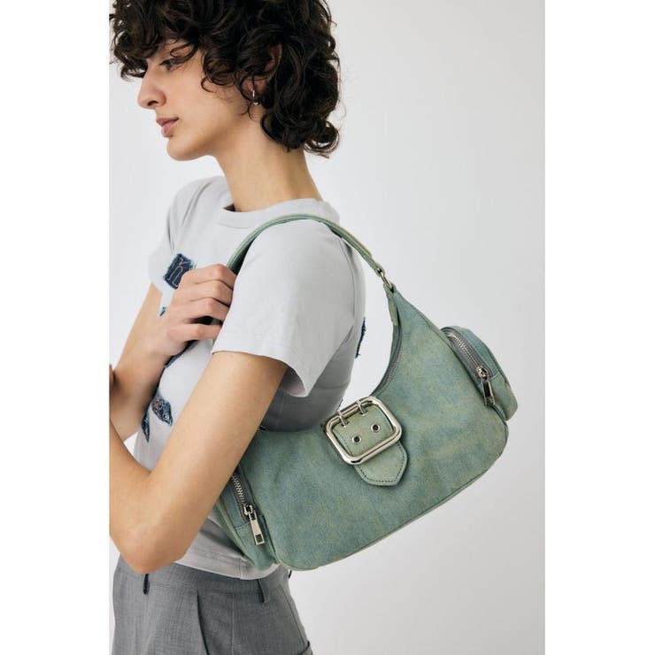 柄BLU5 | SIDE POCKET WOVEN HOBO バッグ | MOUSSY OUTLET