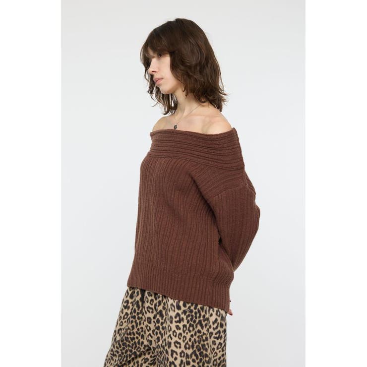 OVER RIB OFF SHOULDER トップス | MOUSSY OUTLET | 詳細画像10 