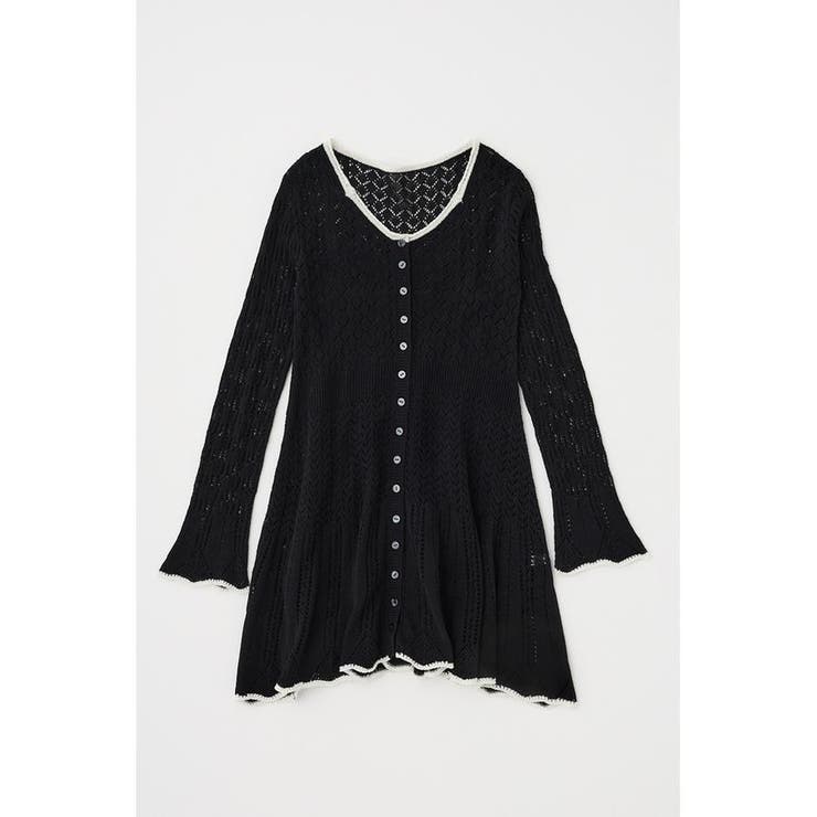 EYELET LACE KNIT ミニドレス | MOUSSY OUTLET | 詳細画像14 