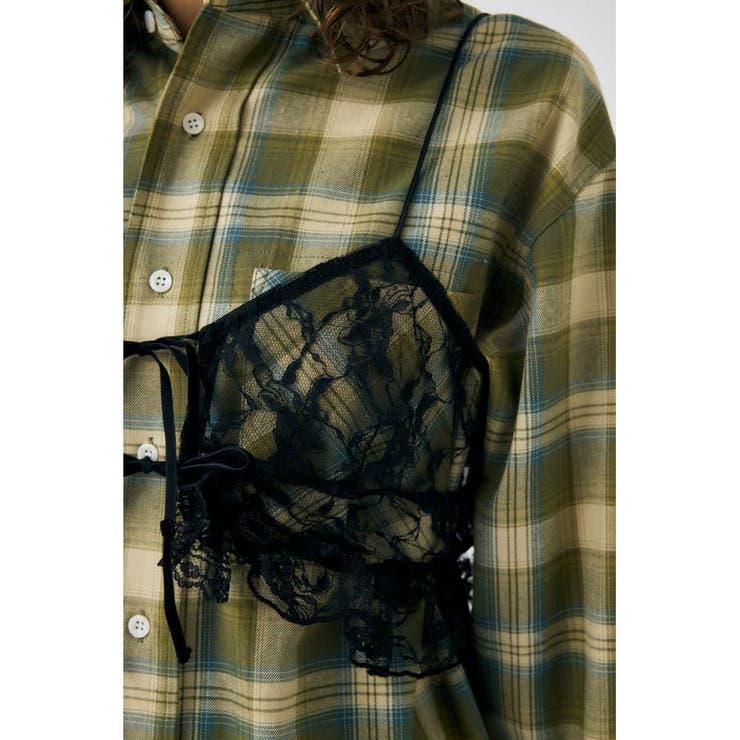 LACY BUSTIER レイヤードシャツ | MOUSSY OUTLET | 詳細画像17 