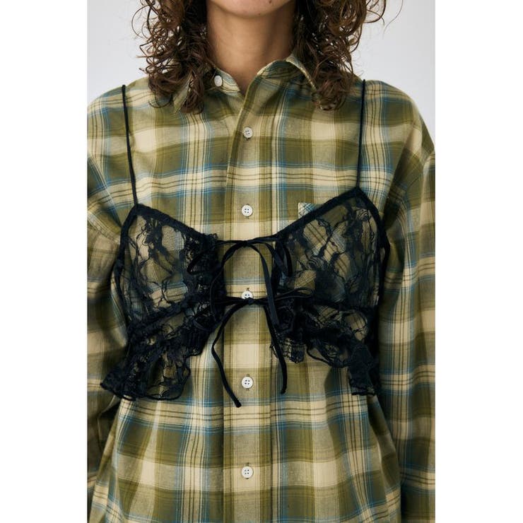 LACY BUSTIER レイヤードシャツ | MOUSSY OUTLET | 詳細画像16 