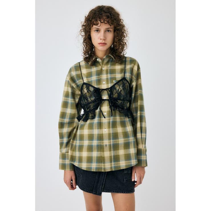 LACY BUSTIER レイヤードシャツ | MOUSSY OUTLET | 詳細画像12 