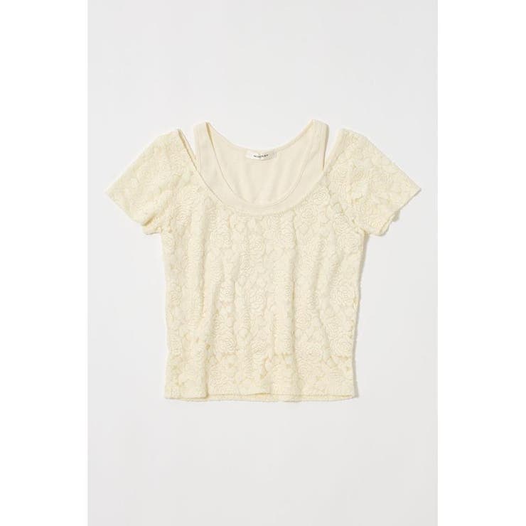 O/WHT1 | LAYERED LACE トップス | MOUSSY OUTLET