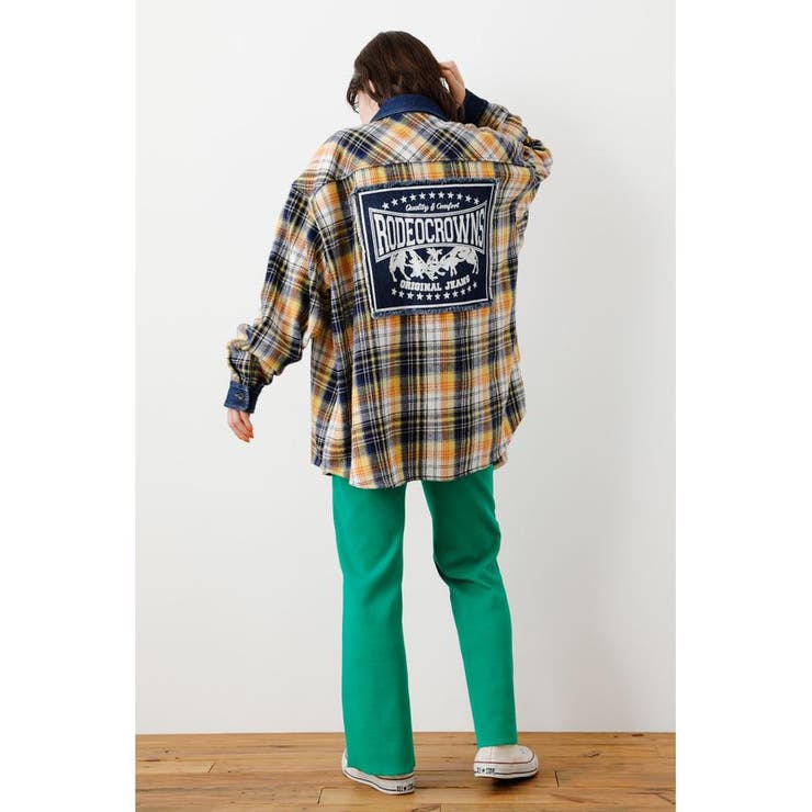 （WEB限定）Denim パッチ ドッキングシャツWL | RODEO CROWNS WIDE BOWL | 詳細画像2 