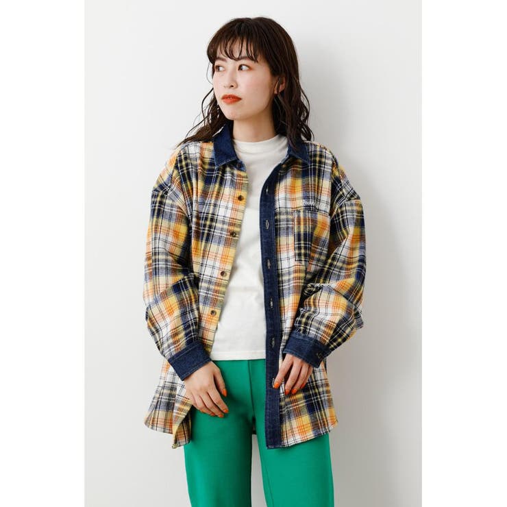 （WEB限定）Denim パッチ ドッキングシャツWL | RODEO CROWNS WIDE BOWL | 詳細画像3 