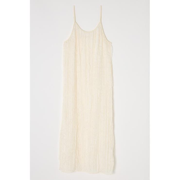 O/WHT1 | SHEER FRILL キャミドレス | MOUSSY OUTLET