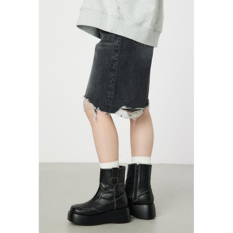 ダメージDENIM バミューダパンツ | RODEO CROWNS WIDE BOWL | 詳細画像3 