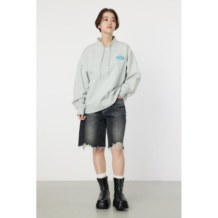 ダメージDENIM バミューダパンツ | RODEO CROWNS WIDE BOWL | 詳細画像6 