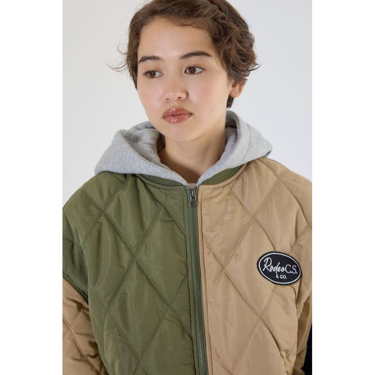 キルティングフードブルゾン | RODEO CROWNS WIDE BOWL | 詳細画像30