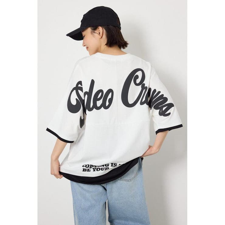 O/WHT1 | フェイクレイヤードロゴトップス | RODEO CROWNS WIDE BOWL