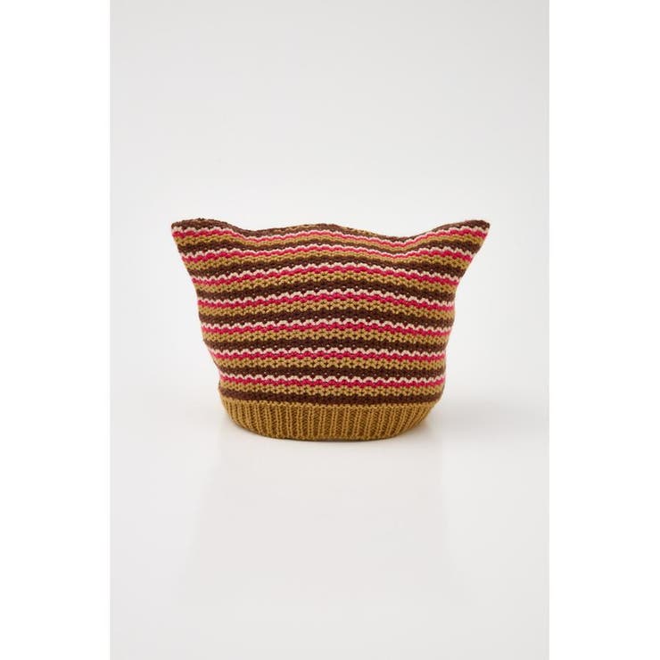 BRN | キッズNecoミミボーダーニットキャップ | RODEO CROWNS WIDE BOWL