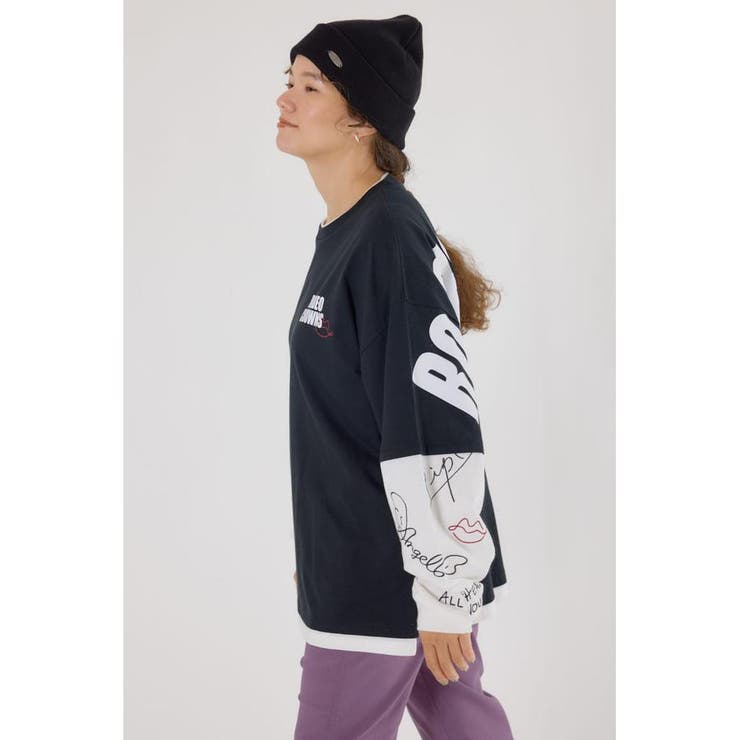 オーバーロゴレイヤードロングスリーブTシャツ | RODEO CROWNS WIDE BOWL | 詳細画像9 