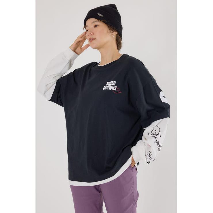 オーバーロゴレイヤードロングスリーブTシャツ | RODEO CROWNS WIDE BOWL | 詳細画像10 