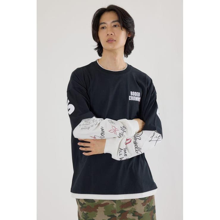 オーバーロゴレイヤードロングスリーブTシャツ | RODEO CROWNS WIDE BOWL | 詳細画像14 