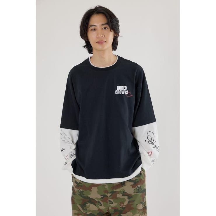 オーバーロゴレイヤードロングスリーブTシャツ | RODEO CROWNS WIDE BOWL | 詳細画像15 