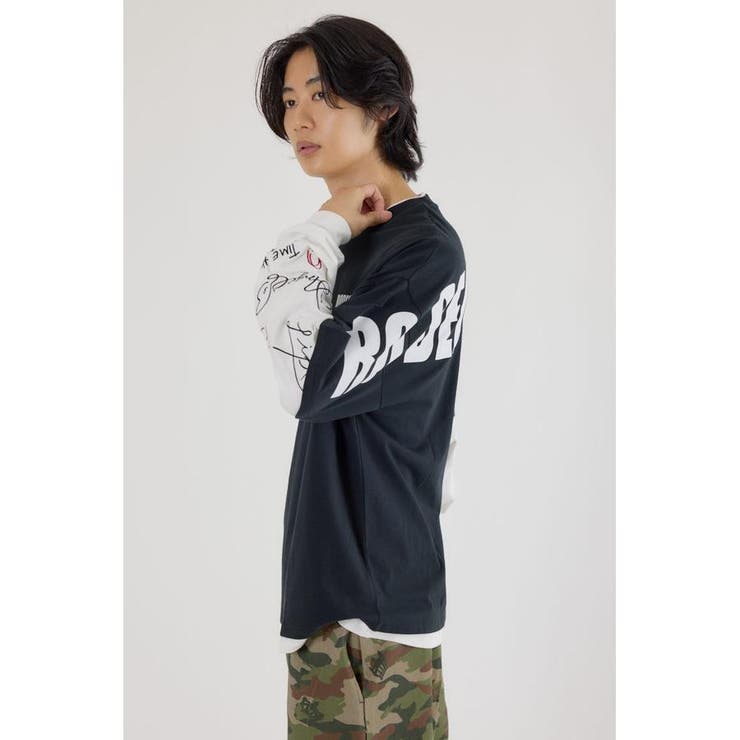 オーバーロゴレイヤードロングスリーブTシャツ | RODEO CROWNS WIDE BOWL | 詳細画像16 