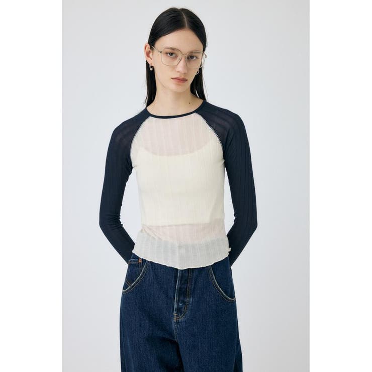 O/WHT1 | BROAD RIB ラグラントップス | MOUSSY OUTLET