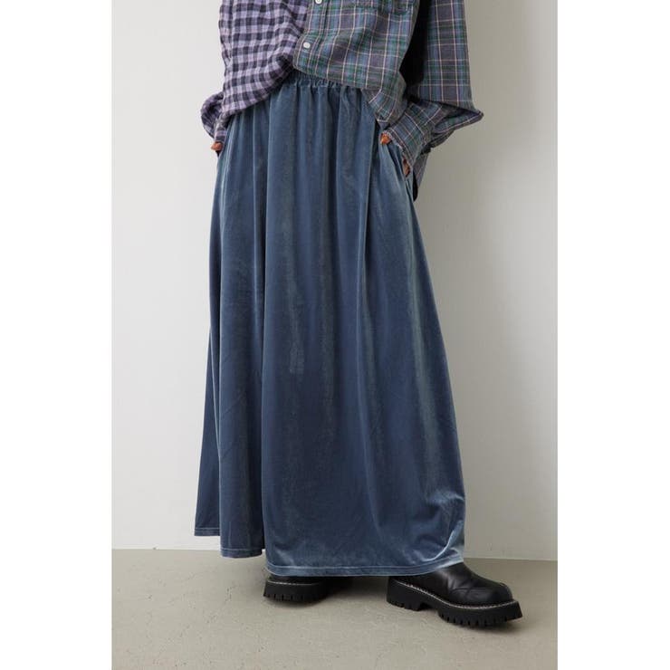 D/SAX3 | リラックスベロアスカート | RODEO CROWNS WIDE BOWL