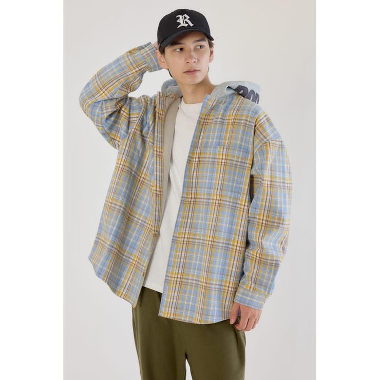 ボンディングフーデッドチェックシャツ | RODEO CROWNS WIDE BOWL | 詳細画像9 