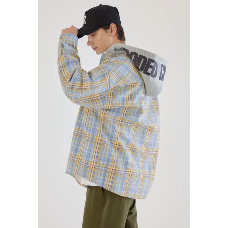 ボンディングフーデッドチェックシャツ | RODEO CROWNS WIDE BOWL | 詳細画像10 