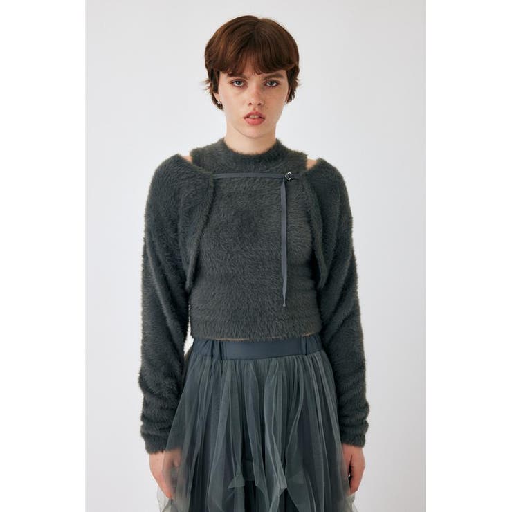 SHAGGY KNIT ボレロ & タンク | MOUSSY OUTLET | 詳細画像3 