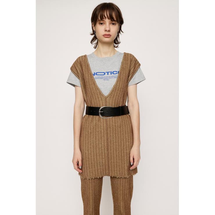 M/YEL7 | DAMAGE HEM 2WAY ショートワンピース | SLY OUTLET