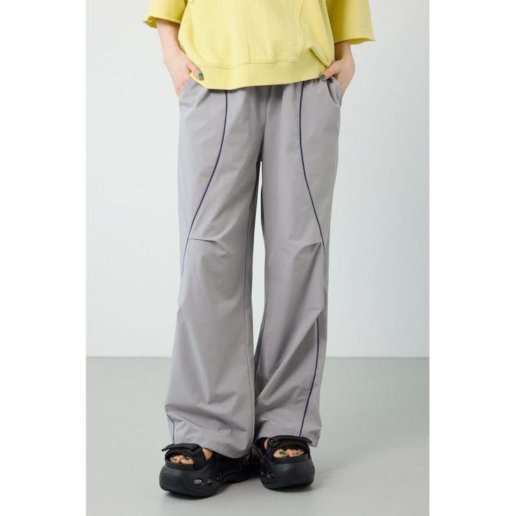 GRY | W/Rパイピングパラシュートパンツ | RODEO CROWNS WIDE BOWL