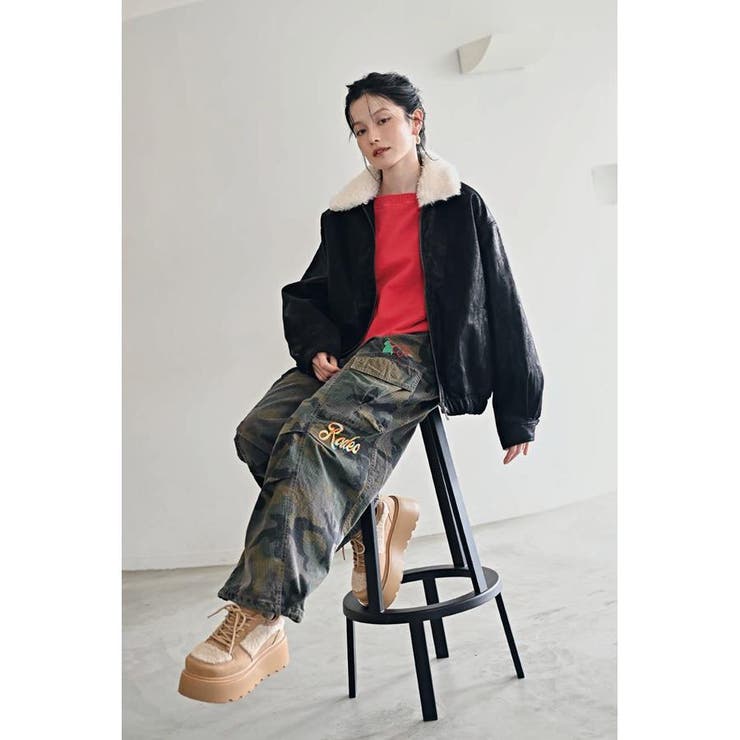 Suede look 2WAY ブルゾン | RODEO CROWNS WIDE BOWL | 詳細画像1 