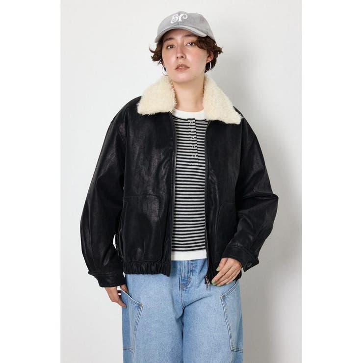 Suede look 2WAY ブルゾン | RODEO CROWNS WIDE BOWL | 詳細画像2 