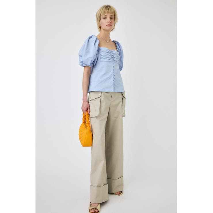 OPEN NECK GATHER ブラウス | MOUSSY OUTLET | 詳細画像4 