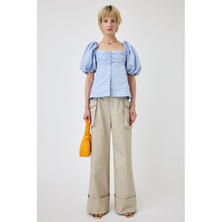 OPEN NECK GATHER ブラウス | MOUSSY OUTLET | 詳細画像6 