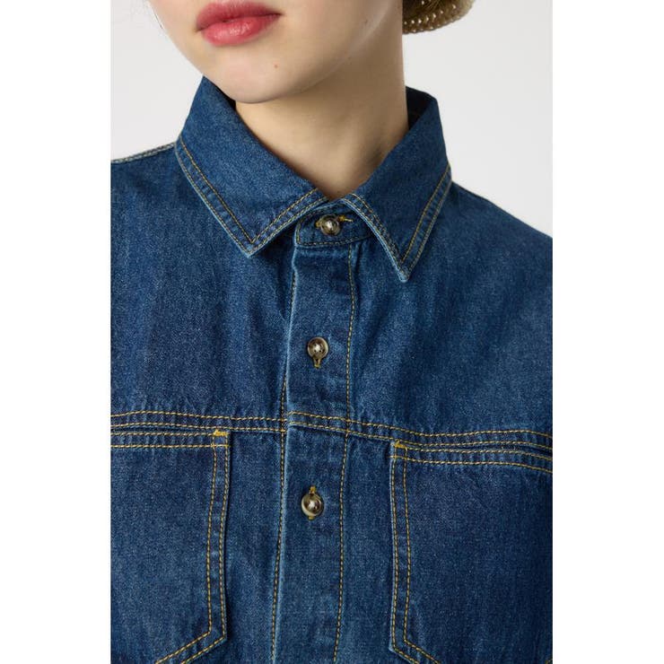 デニムフレアマキシワンピース | RODEO CROWNS WIDE BOWL | 詳細画像14 