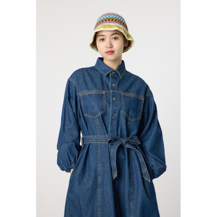 デニムフレアマキシワンピース | RODEO CROWNS WIDE BOWL | 詳細画像9 